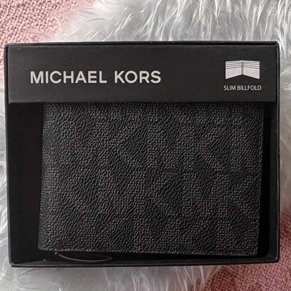 MICHAEL KORS Especial today Black Textured Money Clip